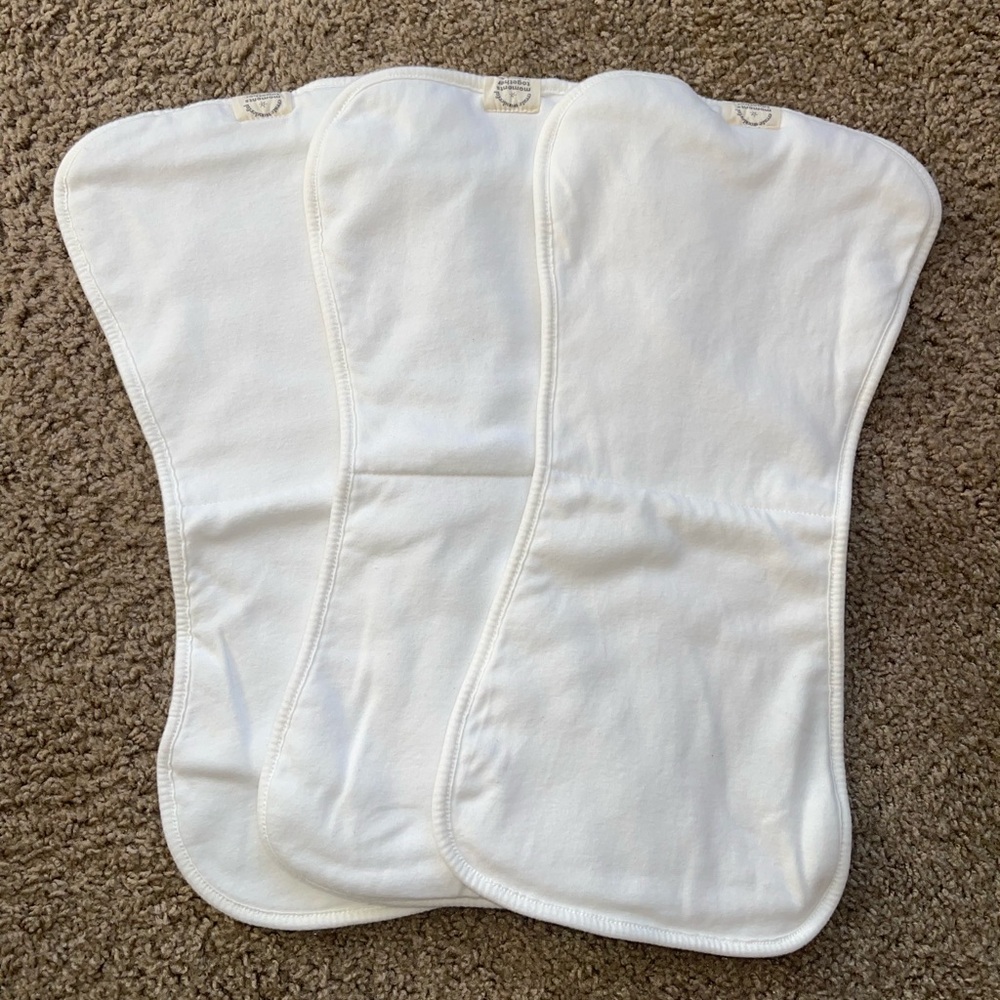 Keababies White Burping Cloths